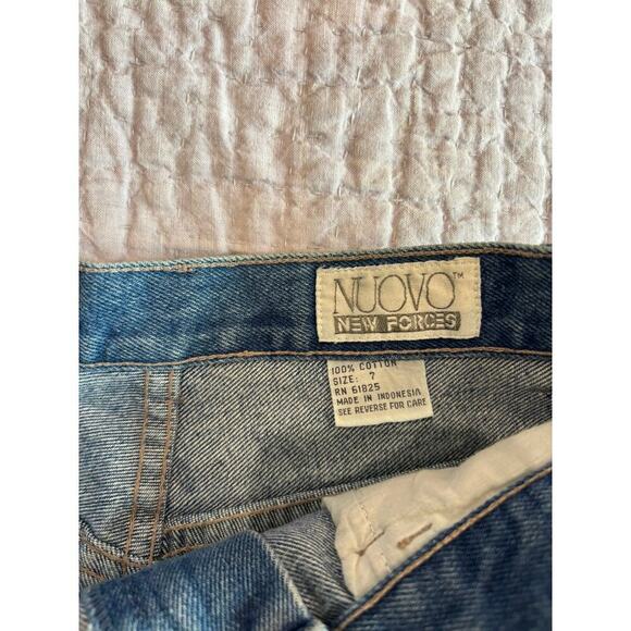 Nuovo New Forces Vintage Jean Skirt Blue Y2K 90s - Picture 5 of 5